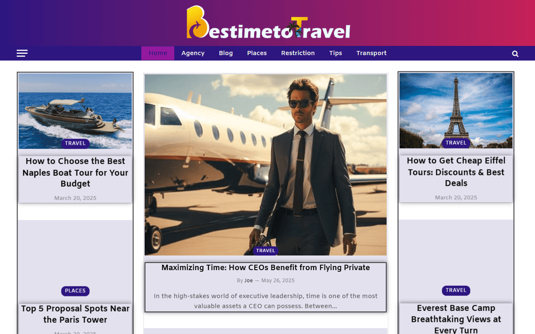 bestimetotravel.com publisher screenshot
