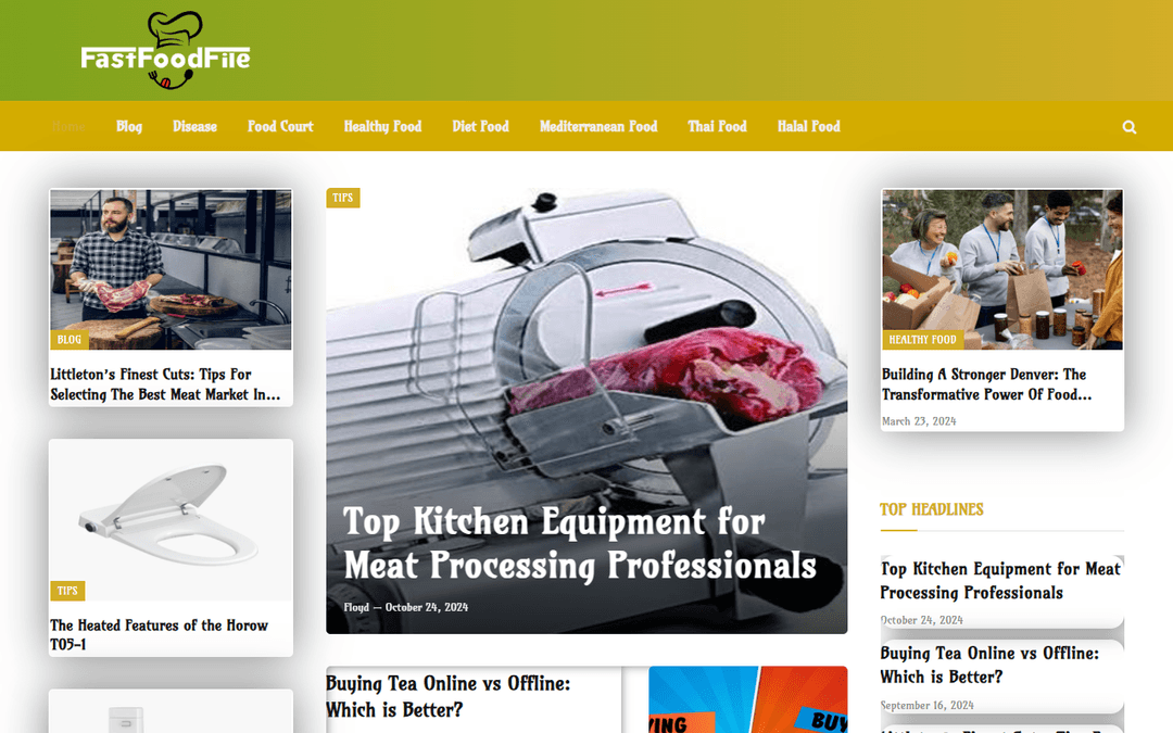 fastfoodfile.com publisher screenshot