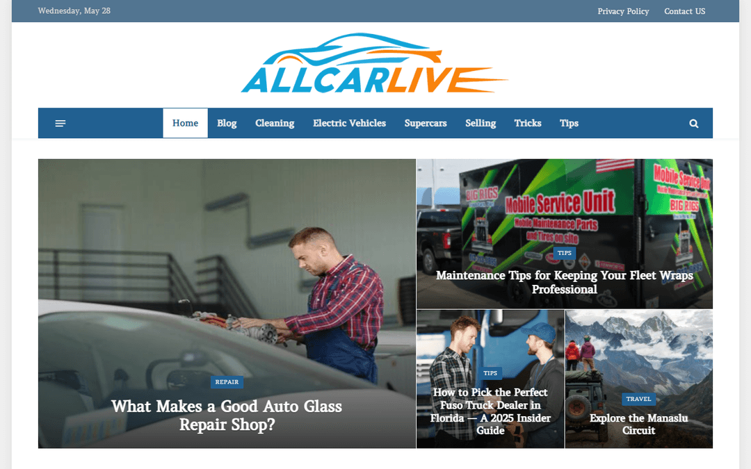 allcarlive.com publisher screenshot