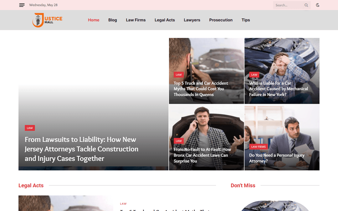 justicemall.net publisher screenshot