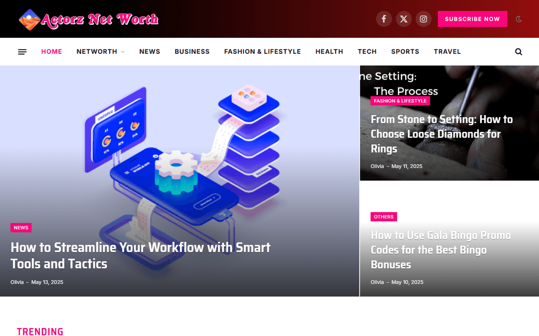 actorznetworth.com publisher screenshot