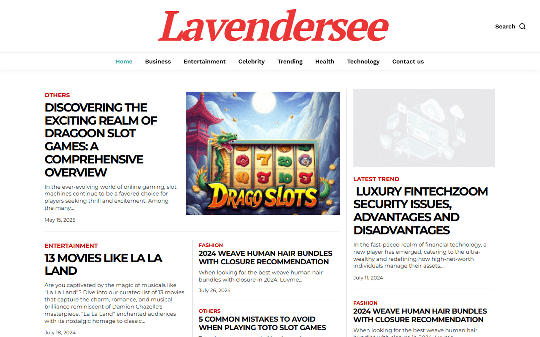 lavendersee.com publisher screenshot