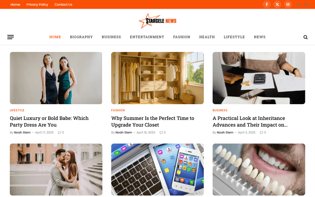 starcelenews.com publisher screenshot