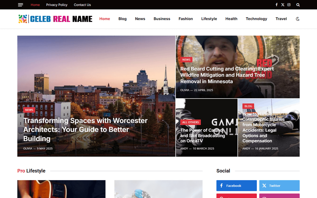 celebrealname.com publisher screenshot