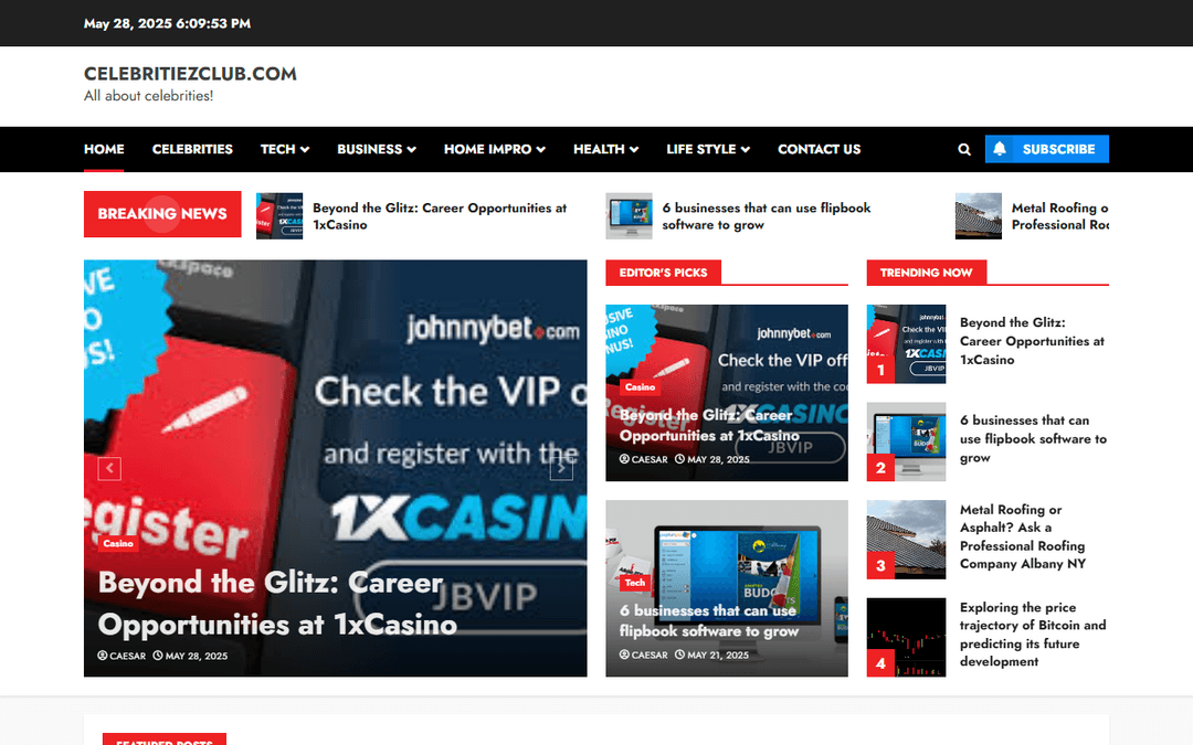 celebritiezclub.com publisher screenshot