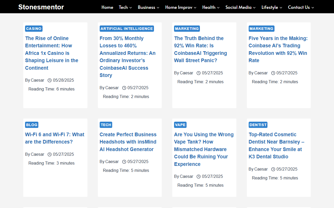 stonesmentor.com publisher screenshot