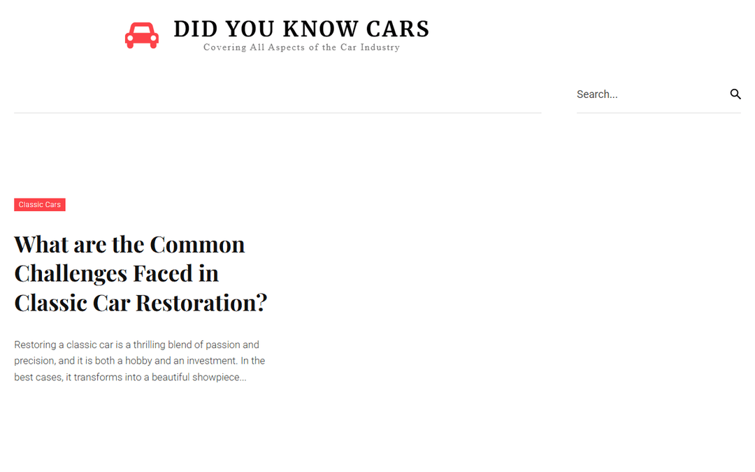 didyouknowcars.com publisher screenshot