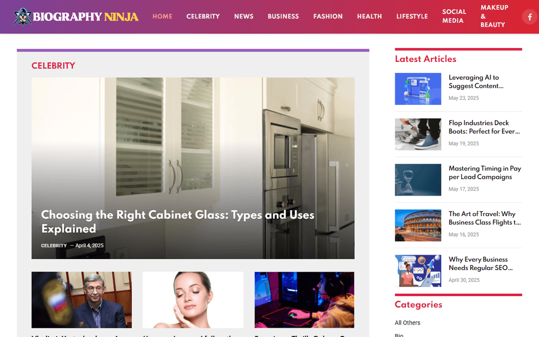biographyninja.com publisher screenshot