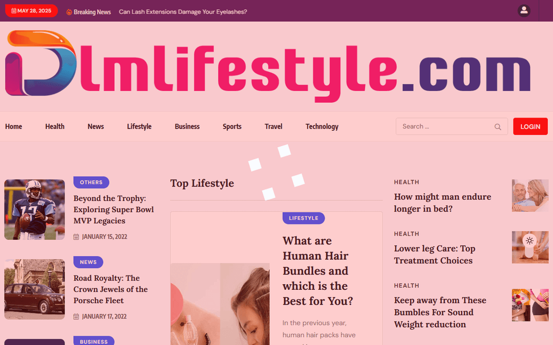 dlmlifestyle.com publisher screenshot