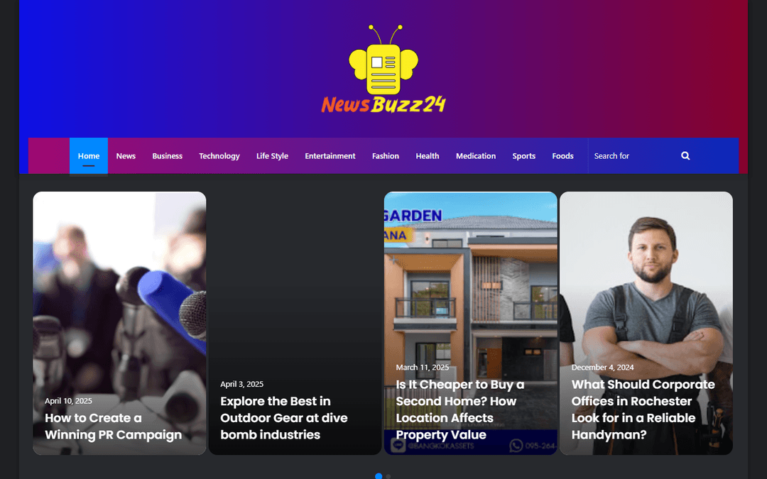 newsbuzz24.net publisher screenshot