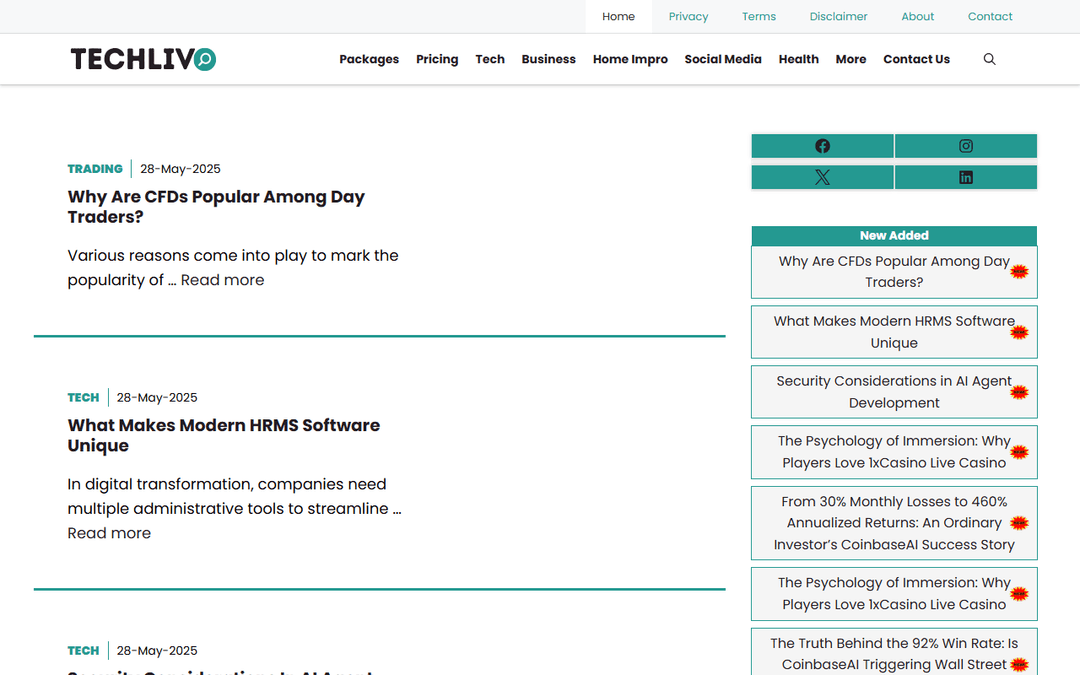 techlivo.com publisher screenshot