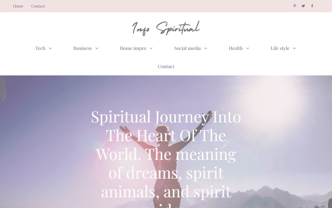 infospiritual.com publisher screenshot