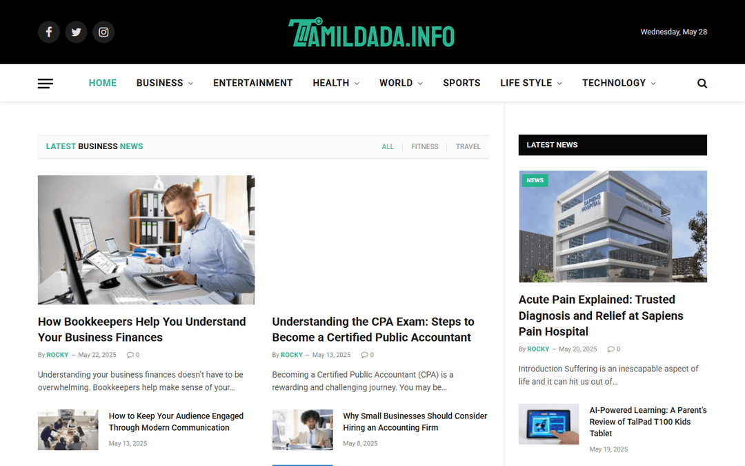 tamildada.info publisher screenshot
