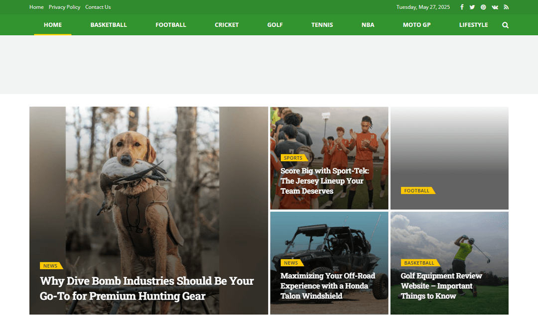 sportsnewstime.org publisher screenshot