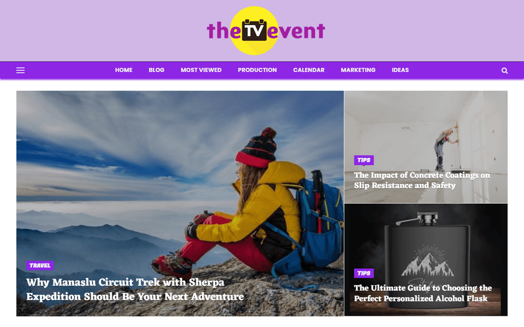 thetvevent.com publisher screenshot