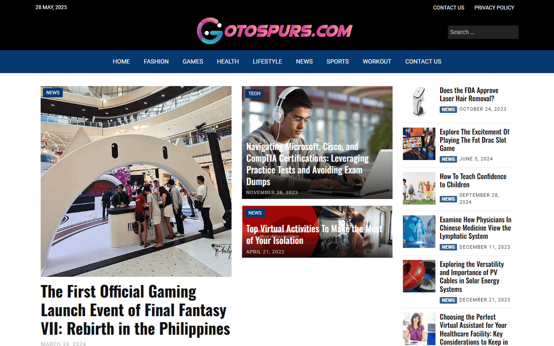 gotospurs.com publisher screenshot