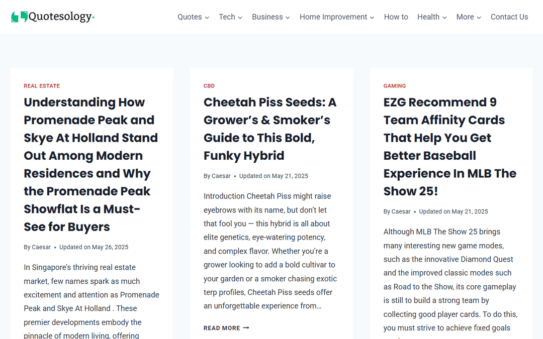 quotesology.com publisher screenshot