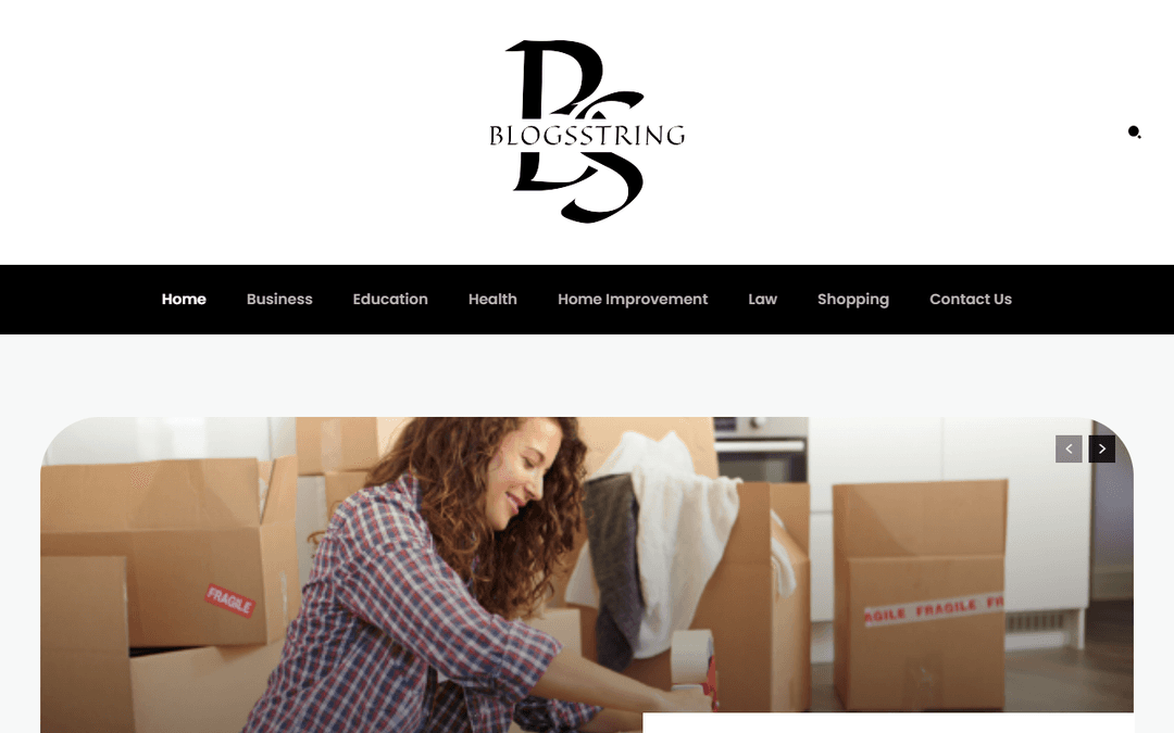 blogsstring.com publisher screenshot
