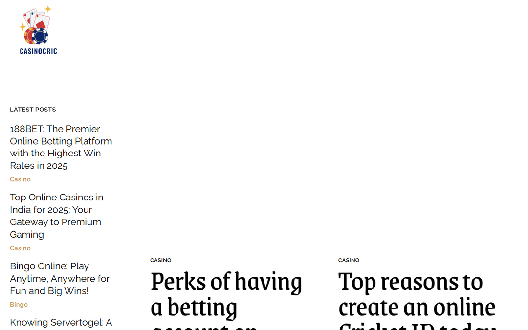 casinocric.com publisher screenshot