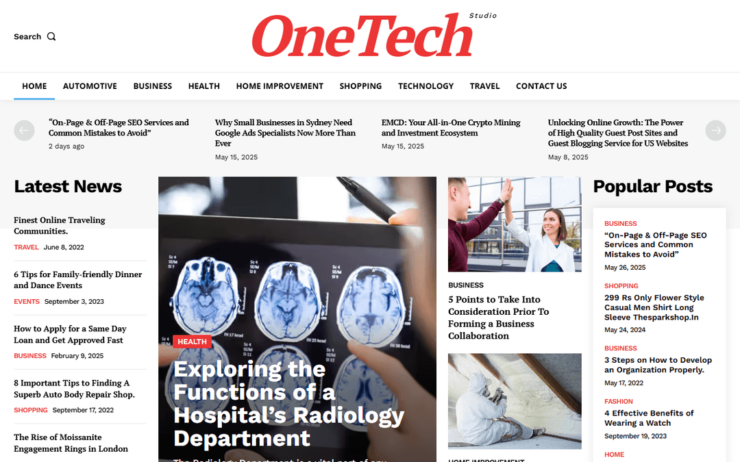 onetechstudio.com publisher screenshot