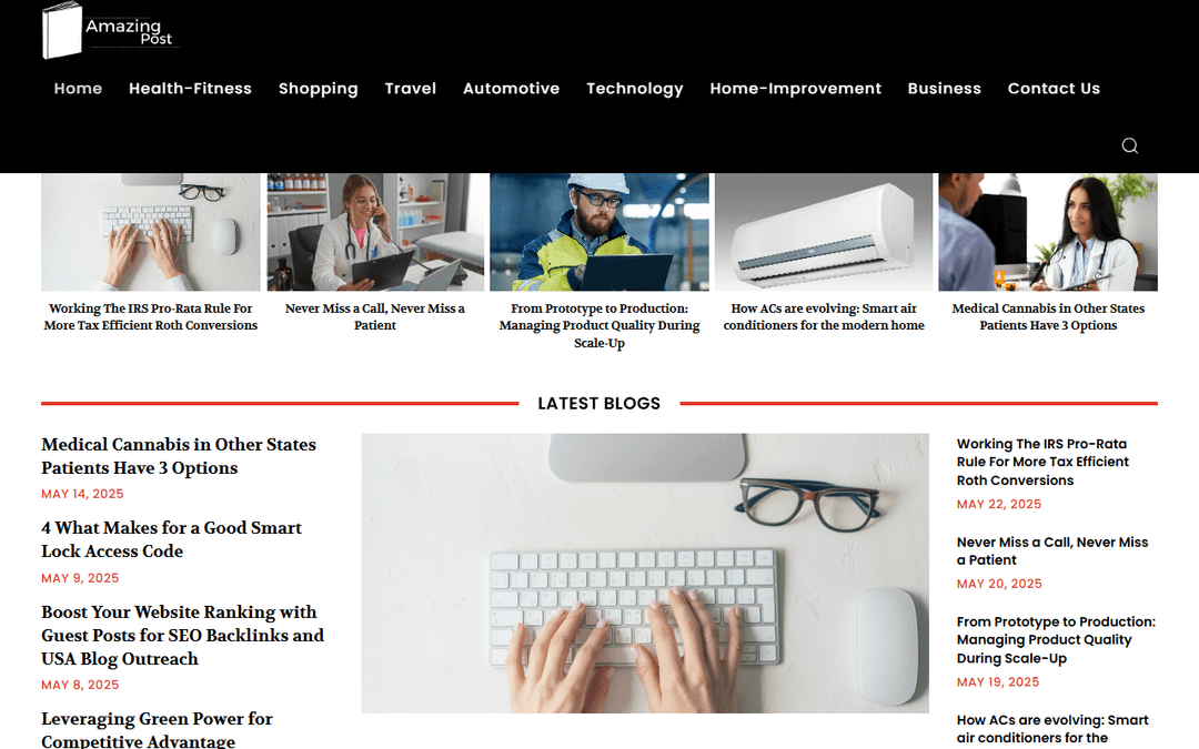 amazing-post.com publisher screenshot