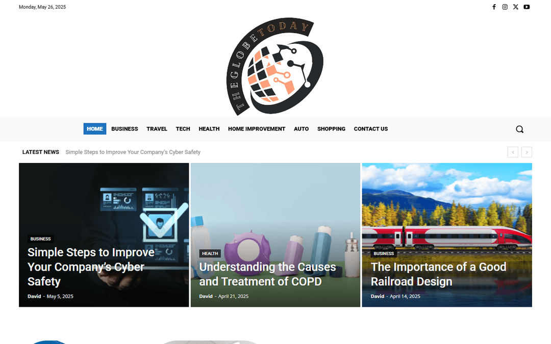 theglobestoday.com publisher screenshot