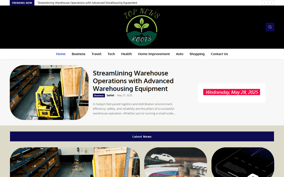 topnewsroot.com publisher screenshot