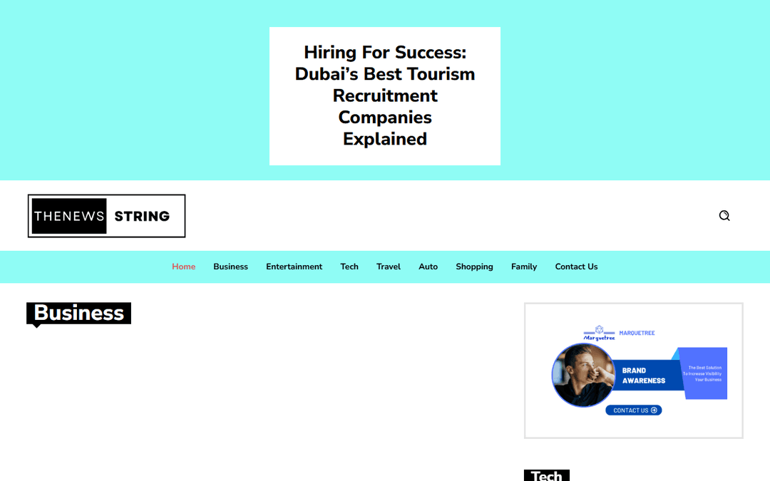 thenewsstring.com publisher screenshot
