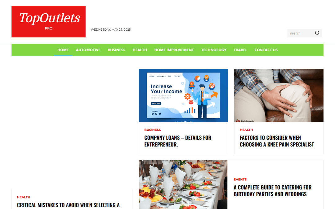 topoutletspro.xyz publisher screenshot