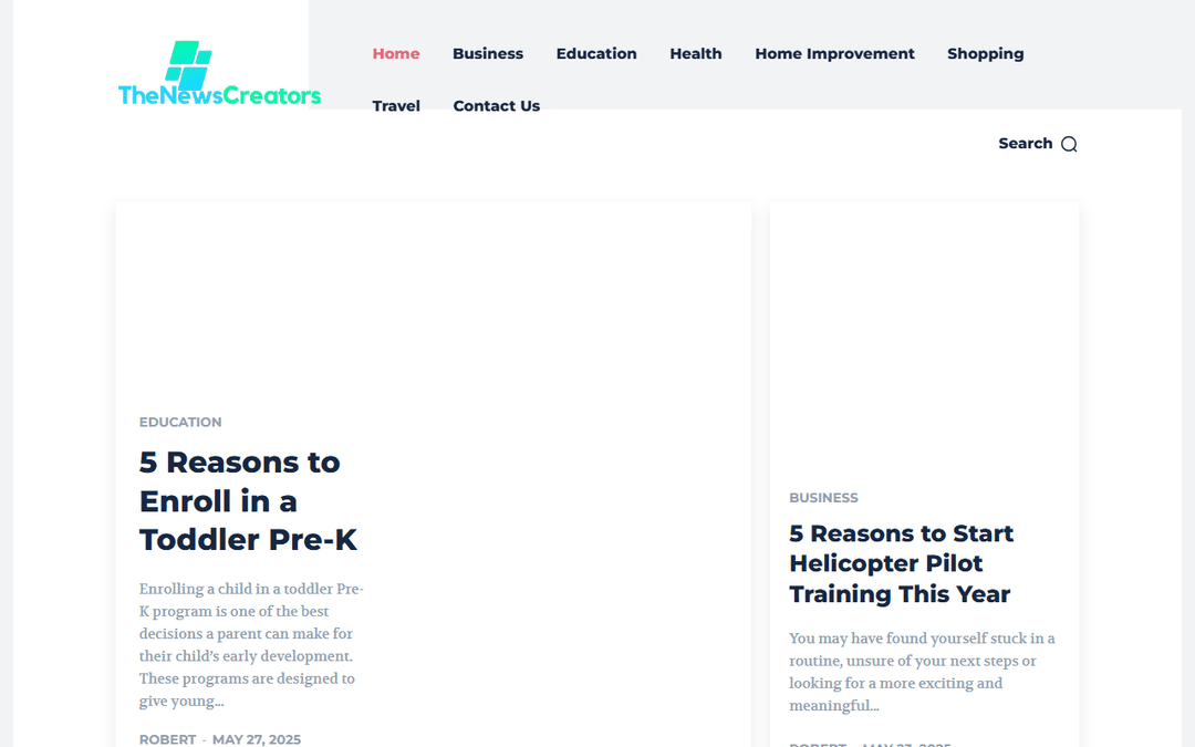 thenewscreators.com publisher screenshot