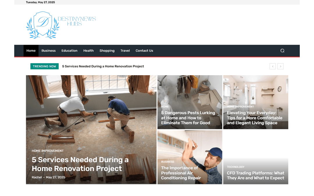 destinynewshubs.com publisher screenshot