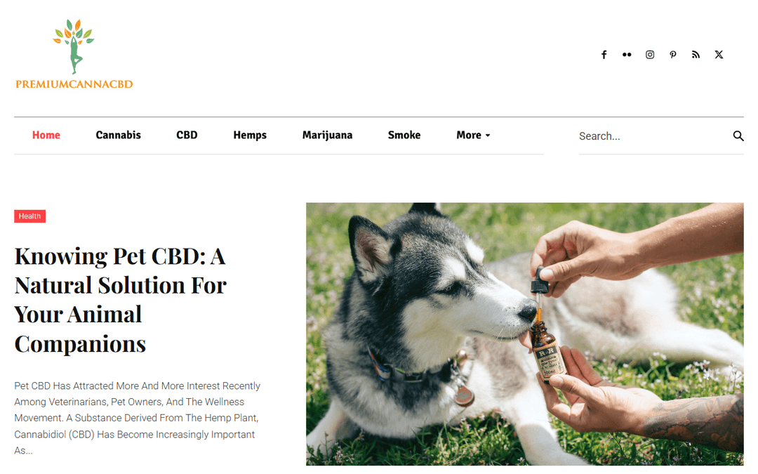 premiumcannacbd.com publisher screenshot
