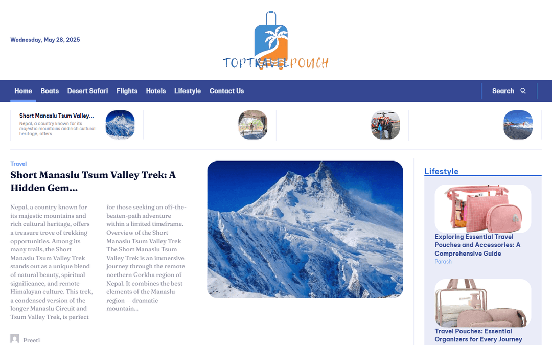 toptravelpouch.com publisher screenshot