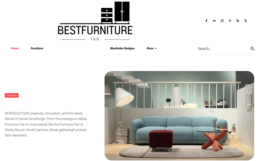 bestfurniturefair.com publisher screenshot