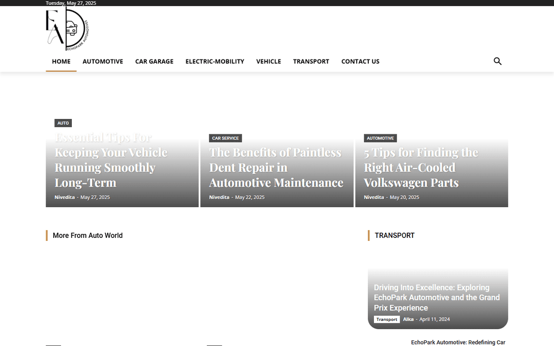 echoparkautomotives.com publisher screenshot