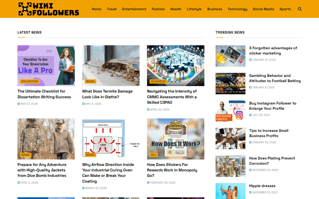 wikifollowers.com publisher screenshot