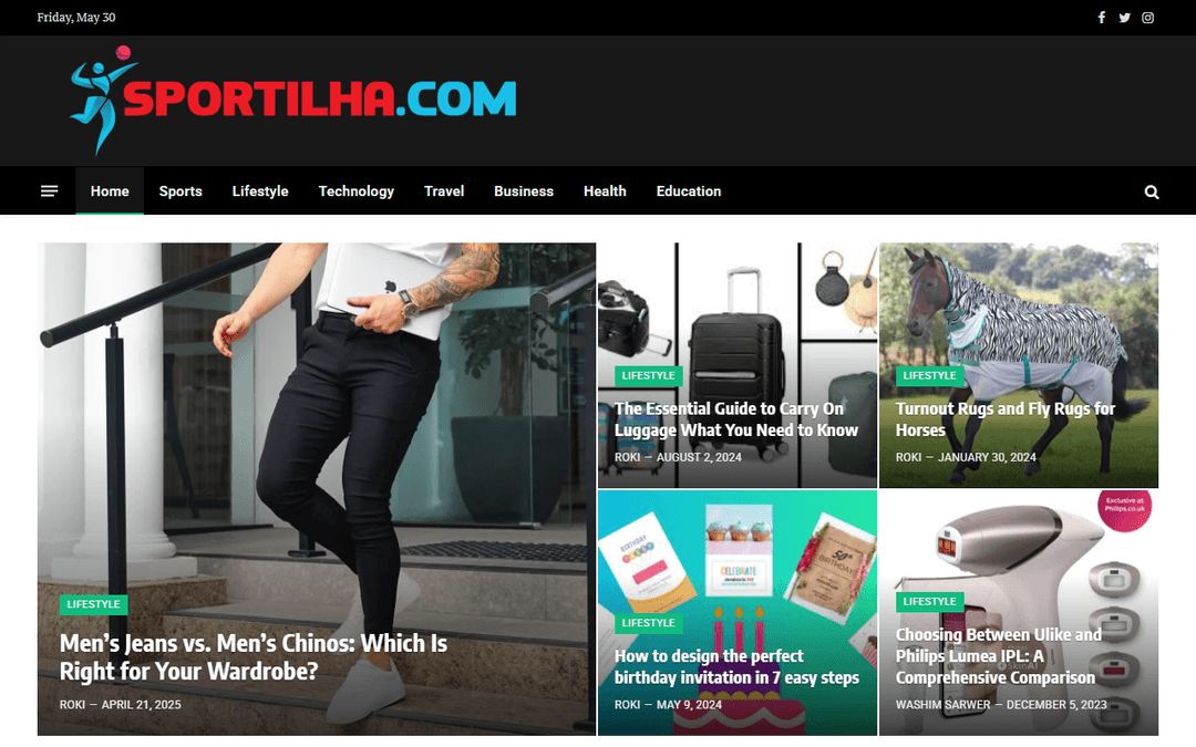 sportilha.com publisher screenshot