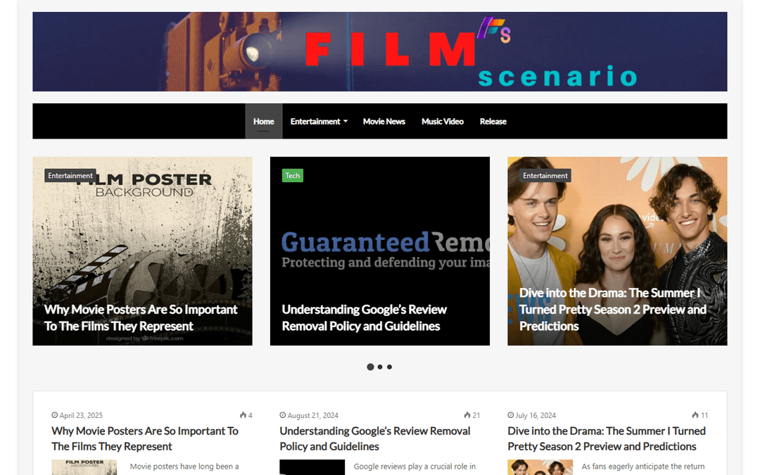 filmscenario.com publisher screenshot