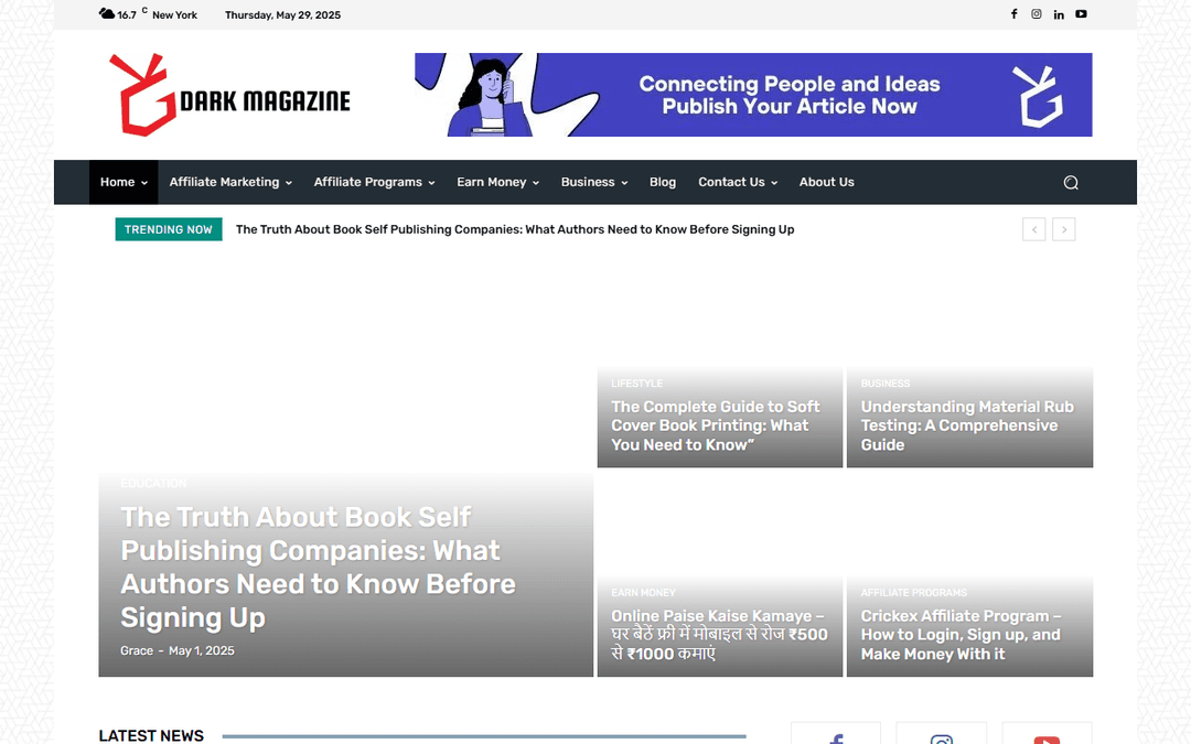 darkmagazines.org publisher screenshot