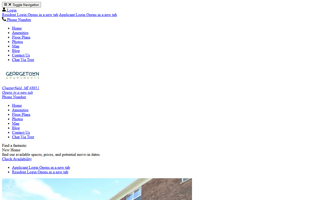 gtownapts.com publisher screenshot