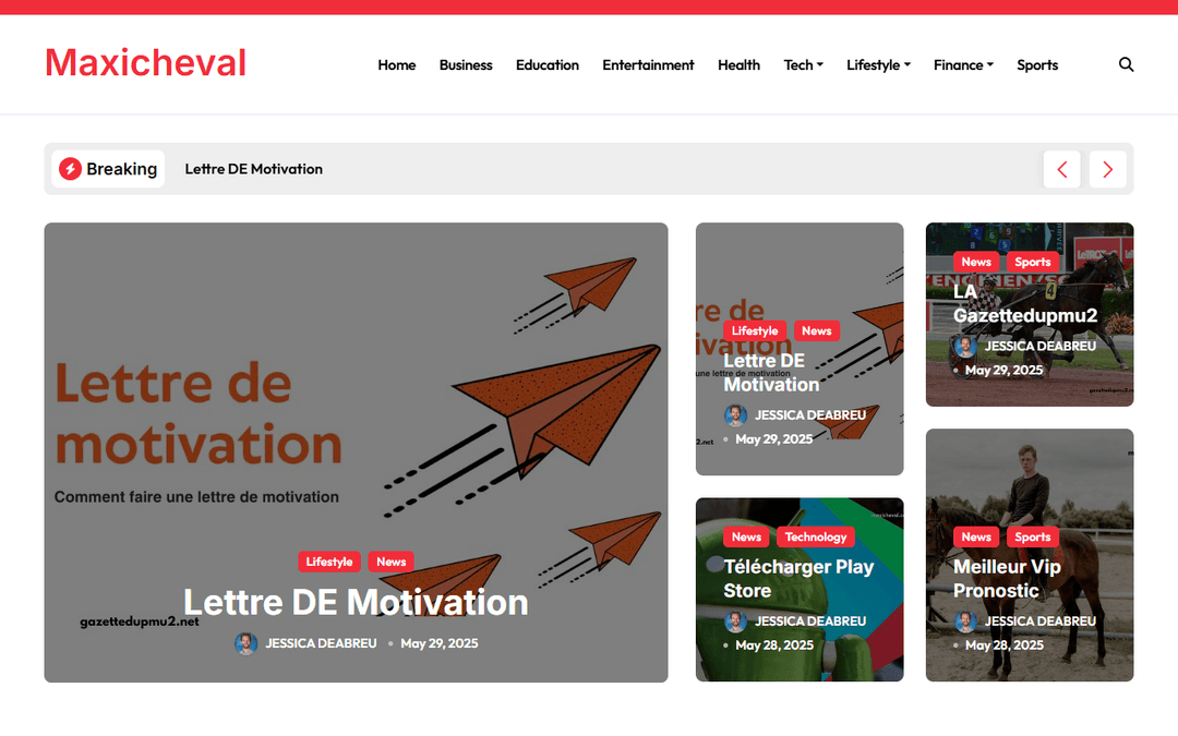 maxicheval.com publisher screenshot