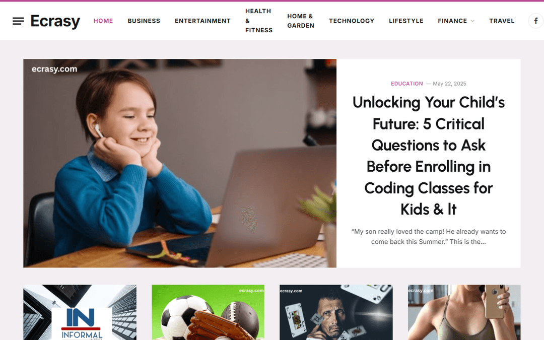 ecrasy.com publisher screenshot