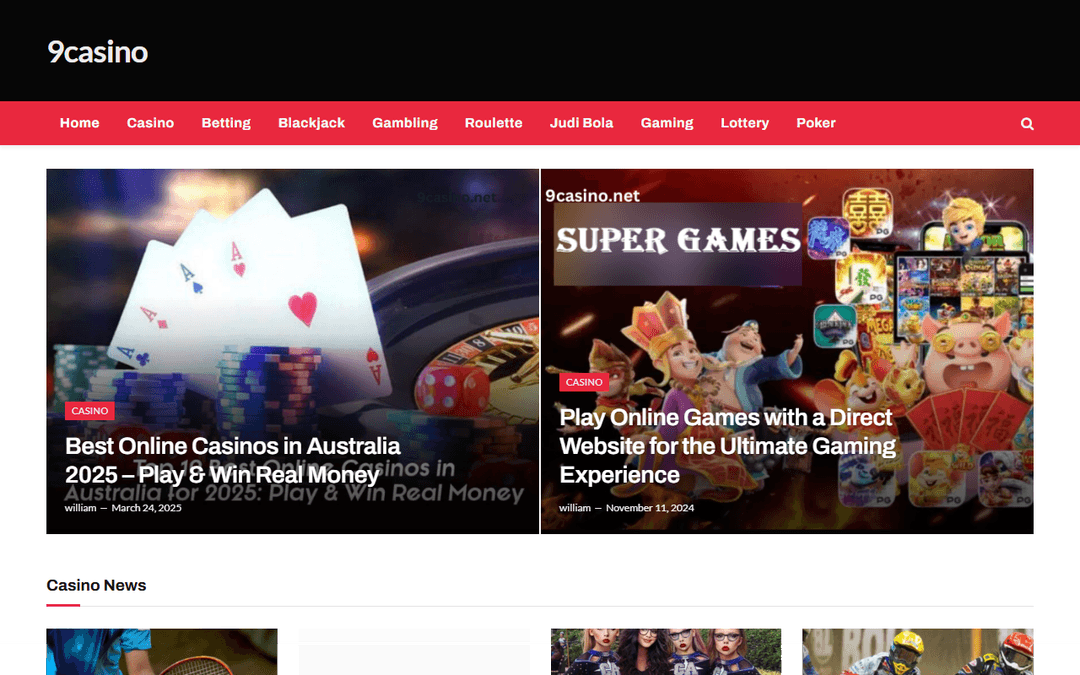 9casino.net publisher screenshot