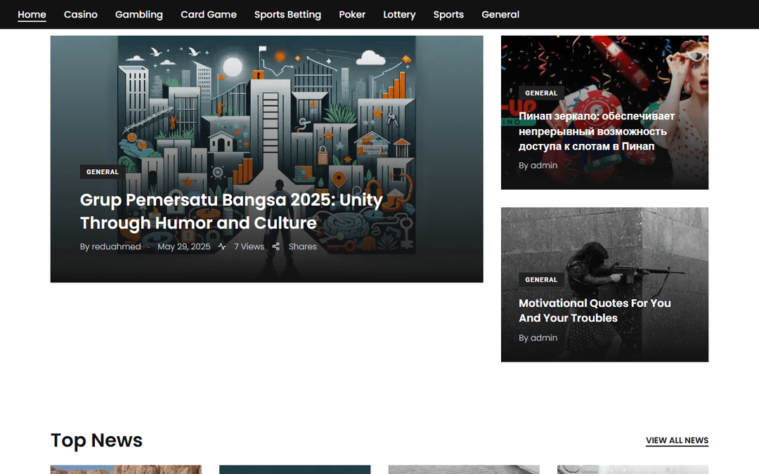 casinoyz.com publisher screenshot