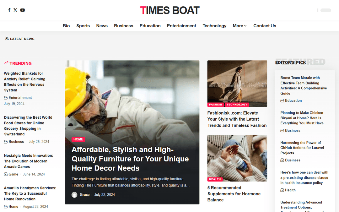 timesboat.com publisher screenshot