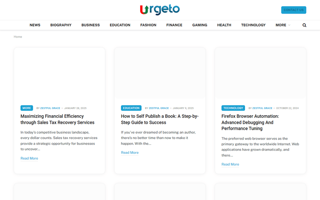 urgeto.com publisher screenshot