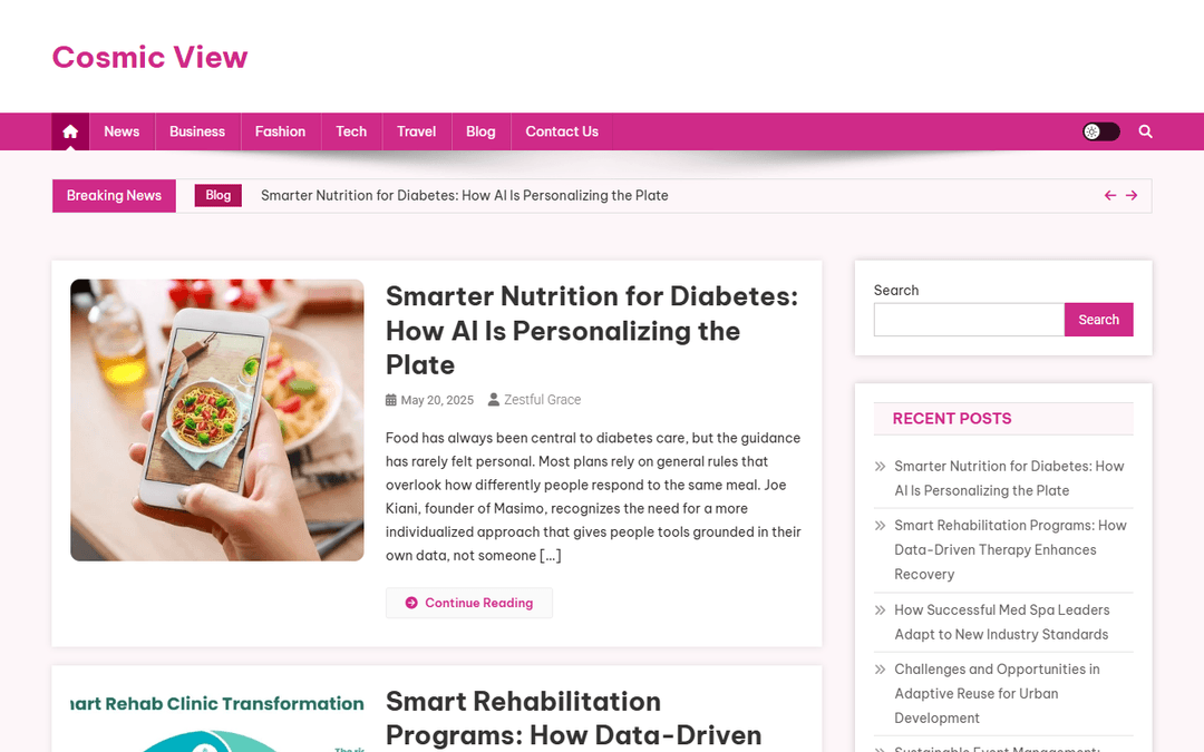 cosmicview.org publisher screenshot