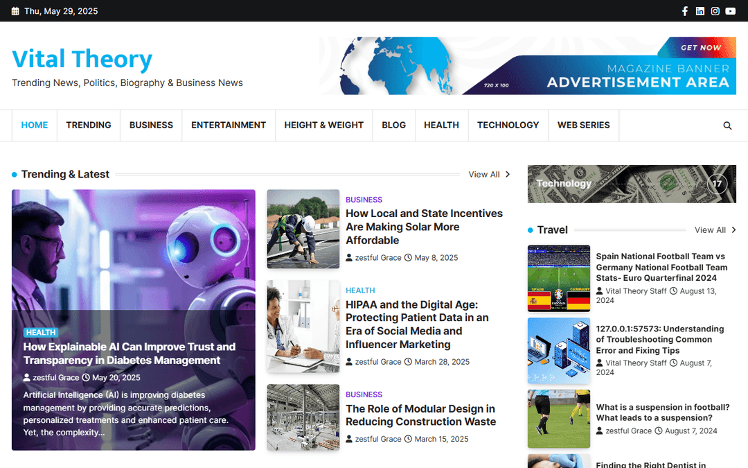 vitaltheory.org publisher screenshot