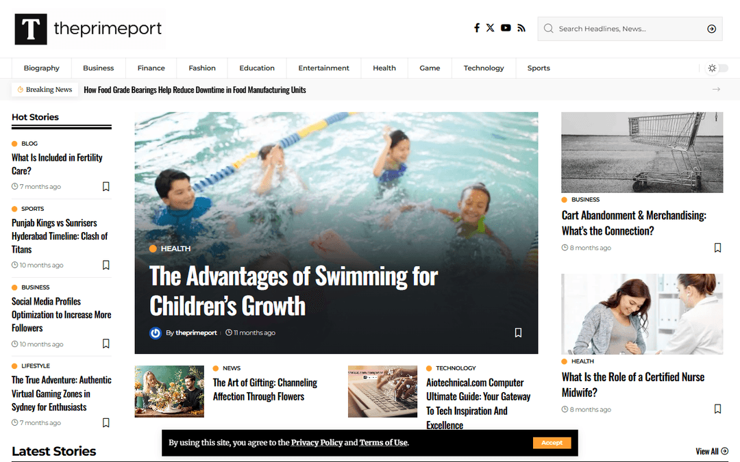 theprimeport.com publisher screenshot