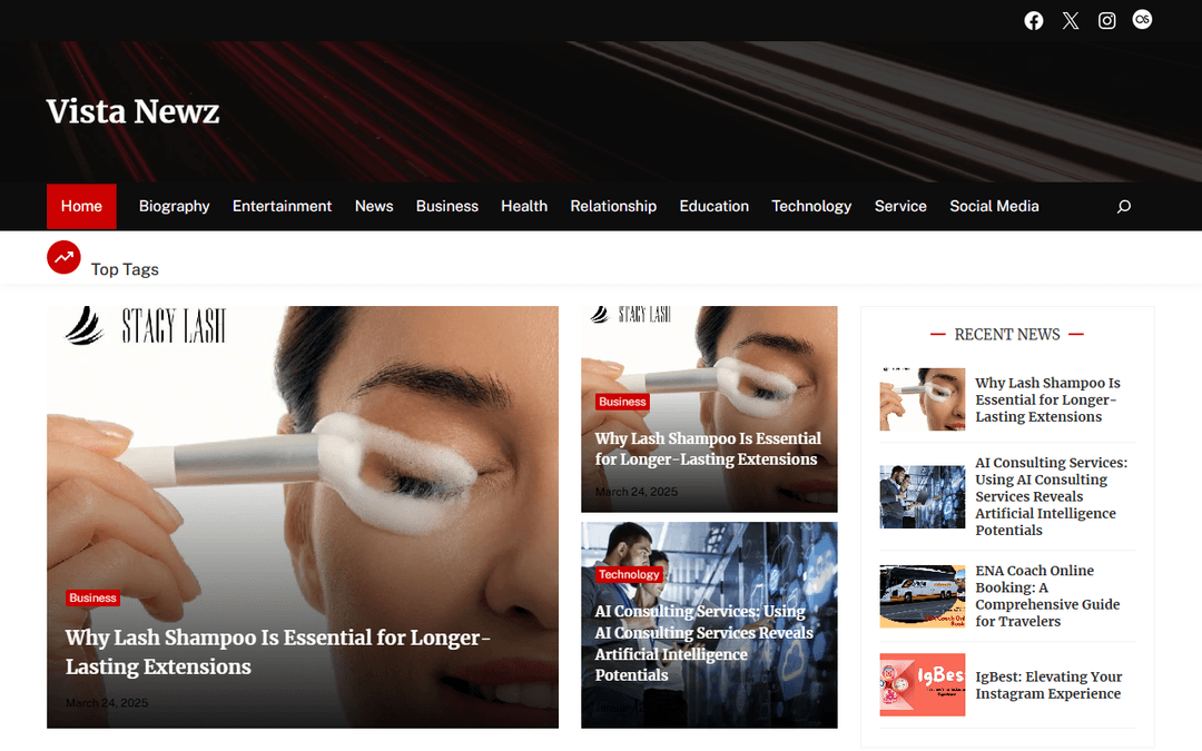 vistanewz.com publisher screenshot